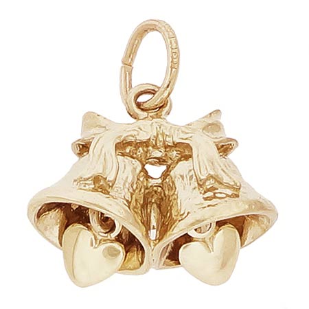 14k Gold Wedding Bells Charm by Rembrandt Charms 14k Gold Wedding Bells Charm by Rembrandt Charms