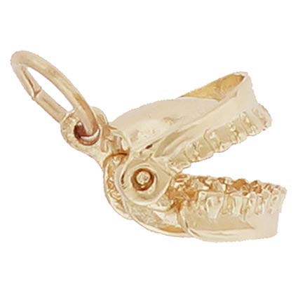 10K Gold False Teeth Charm by Rembrandt Charms 10K Gold False Teeth Charm by Rembrandt Charms