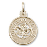 14K Gold Niagara Falls Maple Leaf Charm by Rembrandt Charms 14K Gold Niagara Falls Maple Leaf Charm by Rembrandt Charms