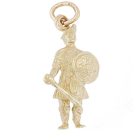 14k Gold Scott Warrior Charm by Rembrandt Charms 14k Gold Scott Warrior Charm by Rembrandt Charms