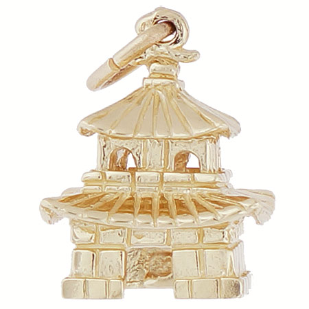 14K Gold Oriental Temple Charm by Rembrandt Charms 14K Gold Oriental Temple Charm by Rembrandt Charms