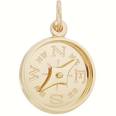 14k Gold Compass with Needle Charm by Rembrandt Charms 14k Gold Compass with Needle Charm by Rembrandt Charms