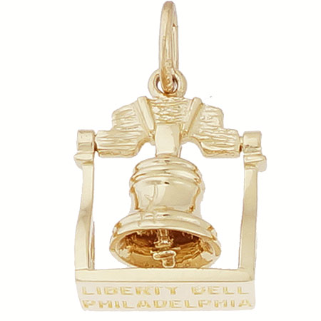 14K Gold Liberty Bell Charm by Rembrandt Charms 14K Gold Liberty Bell Charm by Rembrandt Charms