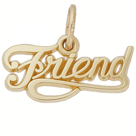 14K Gold Friend Charm by Rembrandt Charms 14K Gold Friend Charm by Rembrandt Charms