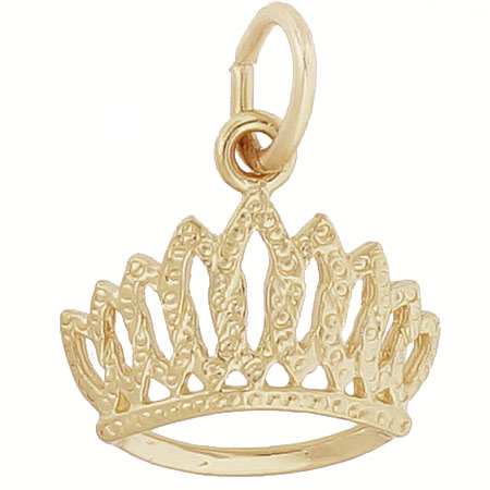 14k Gold Tiara Charm by Rembrandt Charms 14k Gold Tiara Charm by Rembrandt Charms