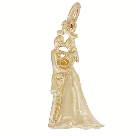 14K Gold Kiss the Bride Charm by Rembrandt Charms 14K Gold Kiss the Bride Charm by Rembrandt Charms