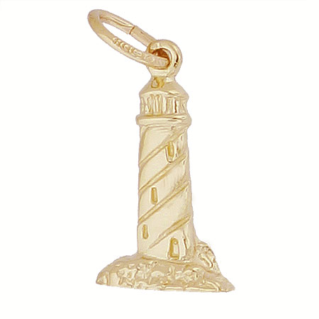 14K Gold Peggy's Cove Lighthouse Charm by Rembrandt Charms 14K Gold Peggy's Cove Lighthouse Charm by Rembrandt Charms