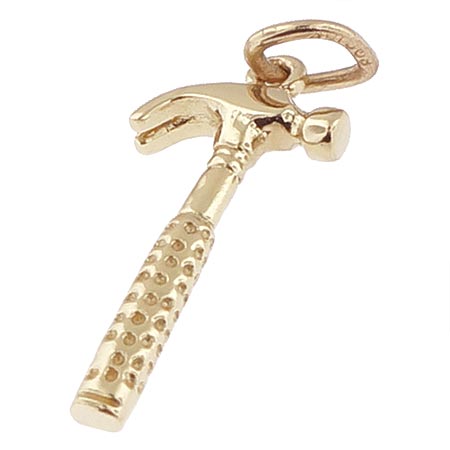 10K Gold Hammer Charm by Rembrandt Charms 10K Gold Hammer Charm by Rembrandt Charms