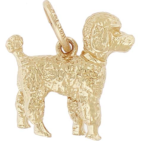10K Gold Small Poodle Dog Charm by Rembrandt Charms 10K Gold Small Poodle Dog Charm by Rembrandt Charms