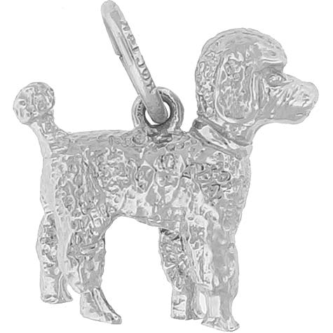 Sterling Silver Small Poodle Dog Charm by Rembrandt Charms Sterling Silver Small Poodle Dog Charm by Rembrandt Charms