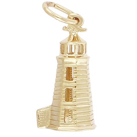 14K Gold Landfall Lighthouse Charm by Rembrandt Charms 14K Gold Landfall Lighthouse Charm by Rembrandt Charms