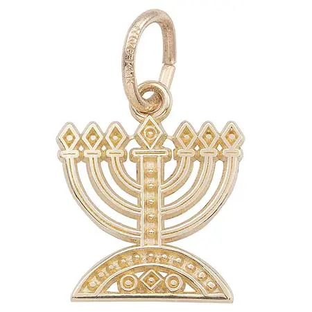 14K Gold Menorah Charm by Rembrandt Charms 14K Gold Menorah Charm by Rembrandt Charms