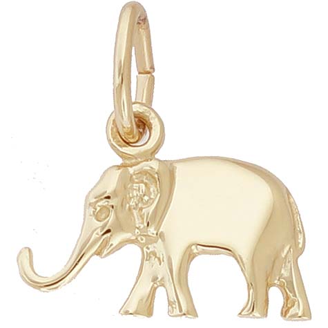 10K Gold Small Elephant Charm by Rembrandt Charms 10K Gold Small Elephant Charm by Rembrandt Charms
