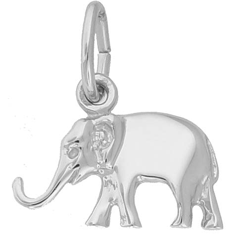 Sterling Silver Small Elephant Charm by Rembrandt Charms Sterling Silver Small Elephant Charm by Rembrandt Charms
