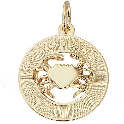14K Gold Maryland Crab Charm by Rembrandt Charms 14K Gold Maryland Crab Charm by Rembrandt Charms