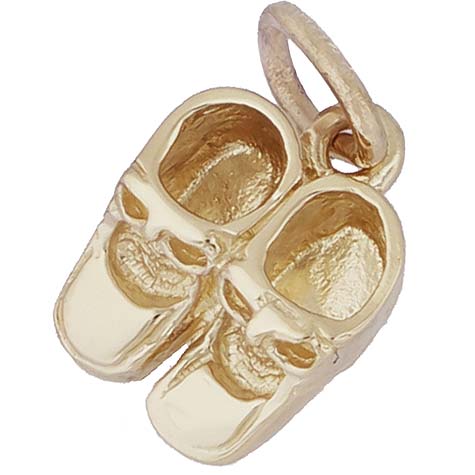 14K Gold Baby Booties Accent Charm by Rembrandt Charms 14K Gold Baby Booties Accent Charm by Rembrandt Charms