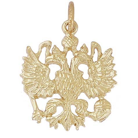14K Gold Russian Eagle Charm by Rembrandt Charms 14K Gold Russian Eagle Charm by Rembrandt Charms