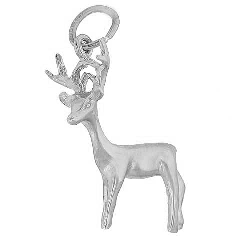 Sterling Silver Buck Deer Charm by Rembrandt Charms Sterling Silver Buck Deer Charm by Rembrandt Charms