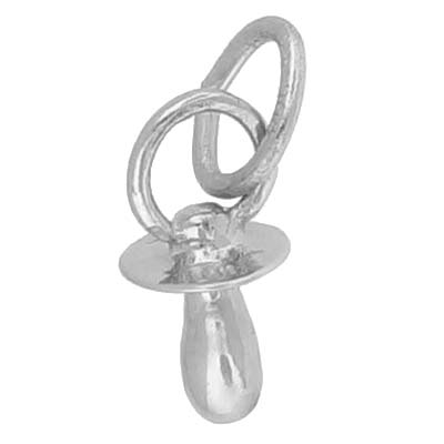 Sterling Silver Pacifier Accent Charm by Rembrandt Charms Sterling Silver Pacifier Accent Charm by Rembrandt Charms