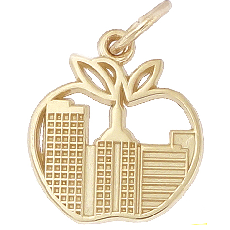 14k Gold New York Skyline Charm by Rembrandt Charms 14k Gold New York Skyline Charm by Rembrandt Charms