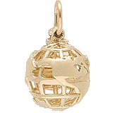 World Globe Charm