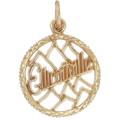 14K Gold Ellicottville Charm by Rembrandt Charms 14K Gold Ellicottville Charm by Rembrandt Charms