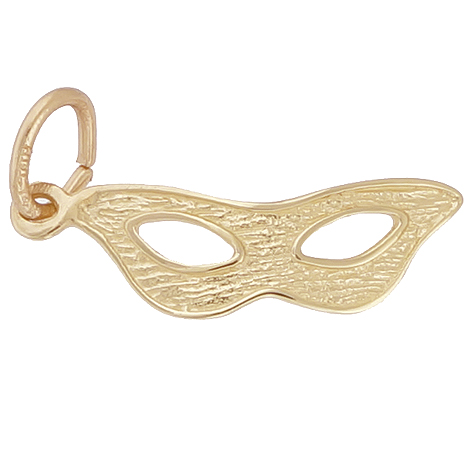 Gold Plate Masquerade Mask Charm by Rembrandt Charms Gold Plate Masquerade Mask Charm by Rembrandt Charms