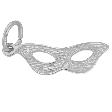 14K White Gold Masquerade Mask Charm by Rembrandt Charms 14K White Gold Masquerade Mask Charm by Rembrandt Charms
