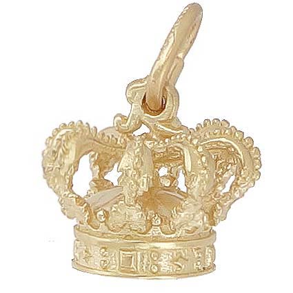 14k Gold Crown Charm by Rembrandt Charms 14k Gold Crown Charm by Rembrandt Charms