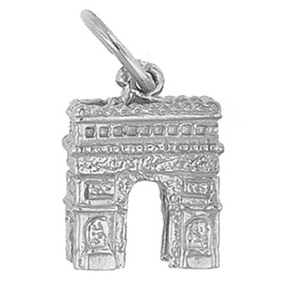 14K White Gold L'Arc De Triomphe Charm by Rembrandt Charms 14K White Gold L'Arc De Triomphe Charm by Rembrandt Charms
