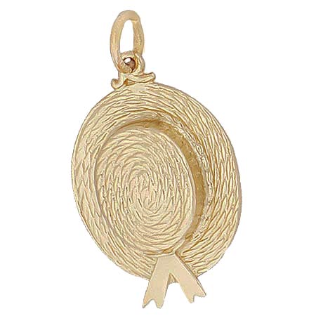 14k Gold Easter Bonnet Charm by Rembrandt Charms 14k Gold Easter Bonnet Charm by Rembrandt Charms