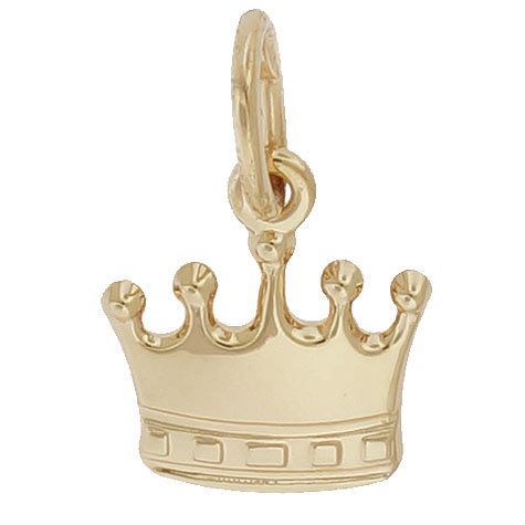 14k Gold Crown Accent Charm by Rembrandt Charms 14k Gold Crown Accent Charm by Rembrandt Charms