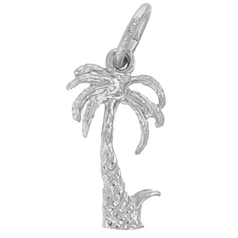 Sterling Silver Palm Tree Accent Charm by Rembrandt Charms Sterling Silver Palm Tree Accent Charm by Rembrandt Charms