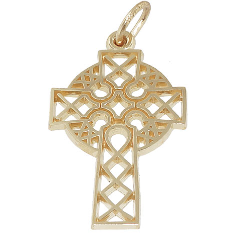 14K Gold Ornate Celtic Cross Charm by Rembrandt Charms 14K Gold Ornate Celtic Cross Charm by Rembrandt Charms