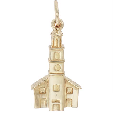 14K Gold St John's Church Charm by Rembrandt Charms 14K Gold St John's Church Charm by Rembrandt Charms