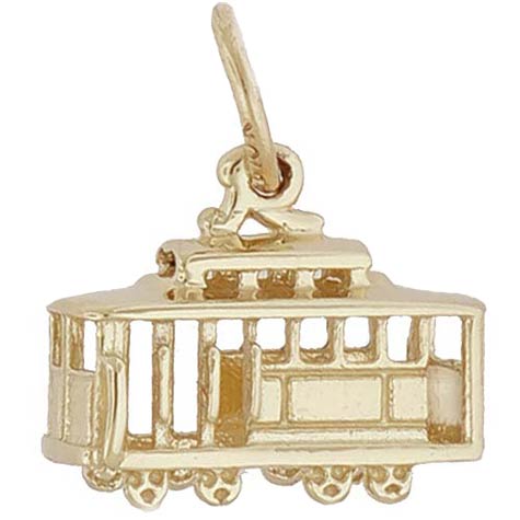 14K Gold Cable Car Charm by Rembrandt Charms 14K Gold Cable Car Charm by Rembrandt Charms