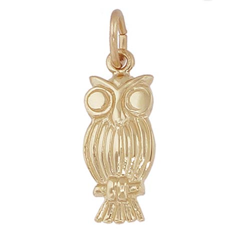 14K Gold Screech Owl Charm by Rembrandt Charms 14K Gold Screech Owl Charm by Rembrandt Charms