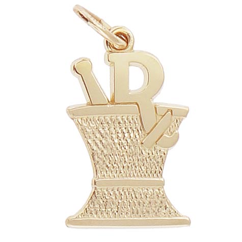 14K Gold Pharmacy Mortar & Pestle Charm by Rembrandt Charms 14K Gold Pharmacy Mortar & Pestle Charm by Rembrandt Charms