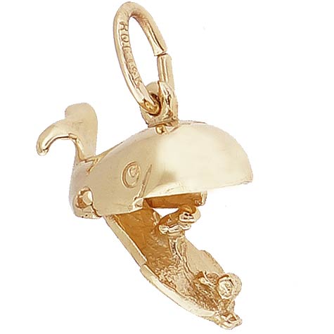 Gold Plate Jonah and the Whale Charm by Rembrandt Charms Gold Plate Jonah and the Whale Charm by Rembrandt Charms