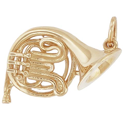 14K Gold French Horn Charm by Rembrandt Charms 14K Gold French Horn Charm by Rembrandt Charms