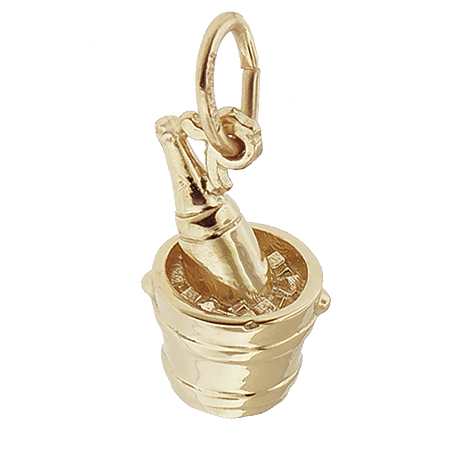 14k Gold Champagne on Ice Charm by Rembrandt Charms 14k Gold Champagne on Ice Charm by Rembrandt Charms