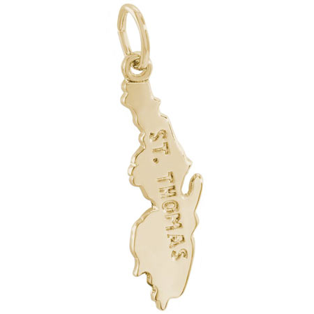 14K Gold St Thomas Charm by Rembrandt Charms 14K Gold St Thomas Charm by Rembrandt Charms
