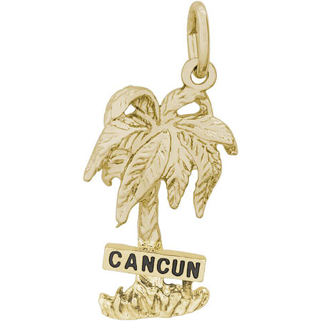 14K Gold Cancun Palm Tree Charm by Rembrandt Charms 14K Gold Cancun Palm Tree Charm by Rembrandt Charms