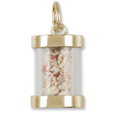 14K Gold Bahamas Sand Capsule Charm by Rembrandt Charms 14K Gold Bahamas Sand Capsule Charm by Rembrandt Charms