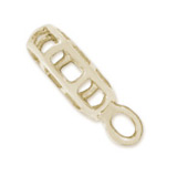 14K Gold Thin Caged CharmDrop by Rembrandt Charms 14K Gold Thin Caged CharmDrop by Rembrandt Charms