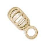 14K Gold Treaded CharmDrop by Rembrandt Charms 14K Gold Treaded CharmDrop by Rembrandt Charms