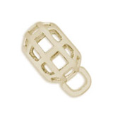 14K Gold Caged CharmDrop by Rembrandt Charms 14K Gold Caged CharmDrop by Rembrandt Charms