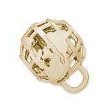 14K Gold Globe CharmDrop by Rembrandt Charms 14K Gold Globe CharmDrop by Rembrandt Charms