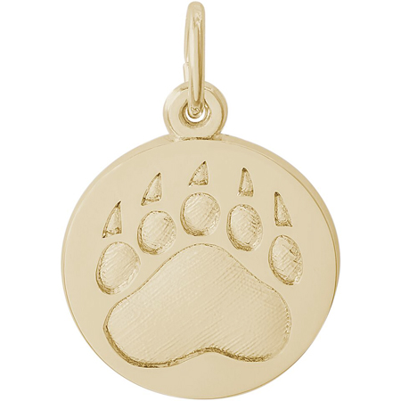 14K Gold Bear Paw Print Charm by Rembrandt Charms 14K Gold Bear Paw Print Charm by Rembrandt Charms