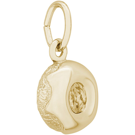 14K Gold Glazed Donut Charm by Rembrandt Charms 14K Gold Glazed Donut Charm by Rembrandt Charms